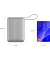 Realpower 20000mAh 22.5W Hızlı Şarj Powerbank Silver Dahili Kablolu Taşınabilir Şarj Cihazı LED Göstergeli PB20KSL