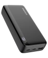 Realpower 20000mAh 20W Hızlı Şarj Powerbank Siyah Taşınabilir Şarj Cihazı LED Göstergeli PB20KBK