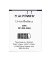RealPower General Mobile Uyumlu Discovery GM6 Batarya 3000mAh Li-Polymer Uzun Ömürlü Pil