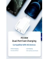 Realpower 36W GaN USB-C PD Hızlı Şarj Adaptörü Şarj Aleti Beyaz RP-CG36