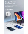 Realpower 100W GaN 3 Çıkışlı USB-C1/C2/A PD Hızlı Şarj Adaptörü ve USB-C to USB-C Kablo Seti Siyah RP-CG100CB