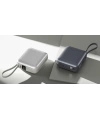 Realpower 10000mAh 22.5W Hızlı Şarj Powerbank Gri Dahili Kablolu Taşınabilir Şarj Cihazı LED Göstergeli PB10KGR
