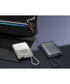 Realpower 10000mAh 22.5W Hızlı Şarj Manyetik MagSafe Powerbank Silver Dahili Kablolu Taşınabilir Şarj Cihazı LED Göstergeli PB10KSL3