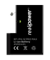 RealPower Apple Uyumlu iPhone 12 Pro Max Batarya 4500mAh Yüksek Kapasiteli Güçlendirilmiş Pil