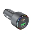 Realpower 38W USB-C ve USB-A Çift Çıkışlı PD Hızlı Araç Şarj Adaptörü ve USB-C to Lightning Kablo Seti RP-CC38W
