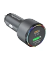Realpower 48W USB-C ve USB-A Çift Çıkışlı PD Hızlı Araç Şarj Adaptörü ve USB-C to USB-C Kablo Seti RP-CC48W