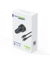 Realpower 48W USB-C ve USB-A Çift Çıkışlı PD Hızlı Araç Şarj Adaptörü ve USB-C to USB-C Kablo Seti RP-CC48W