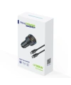 Realpower 125W USB-C1/C2/A 3 Çıkışlı PD Hızlı Araç Şarj Adaptörü ve USB-C to USB-C Kablo Seti RP-CC125W