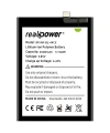 RealPower Infinix Uyumlu Zero 8 Batarya Li-Polymer Uzun Ömürlü Pil
