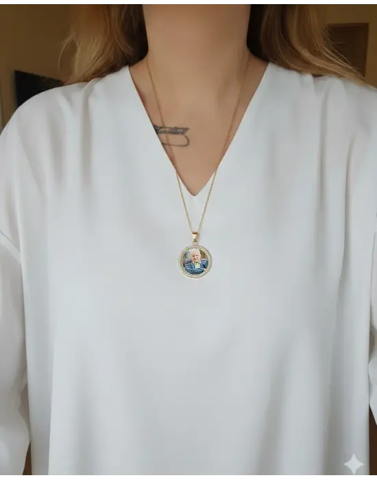 Taşlı Anı Kolyesi