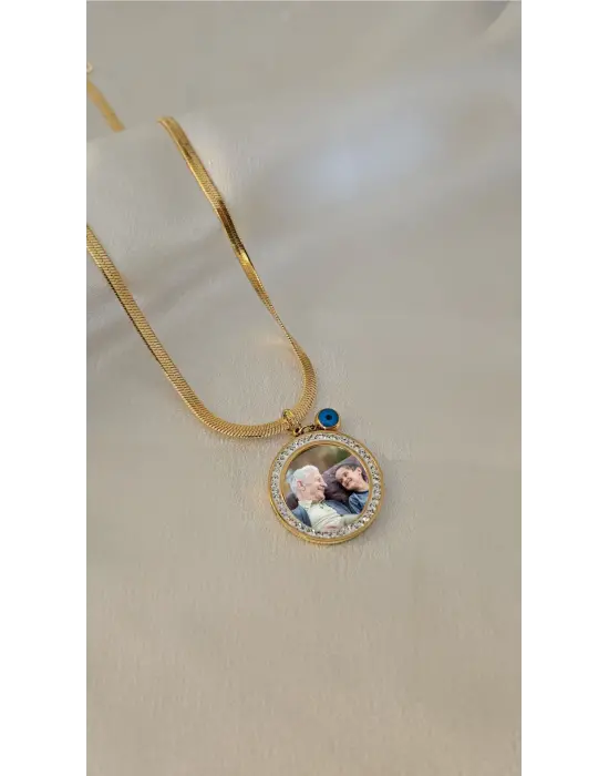 Anı Kolyesi italyan taşlı Model