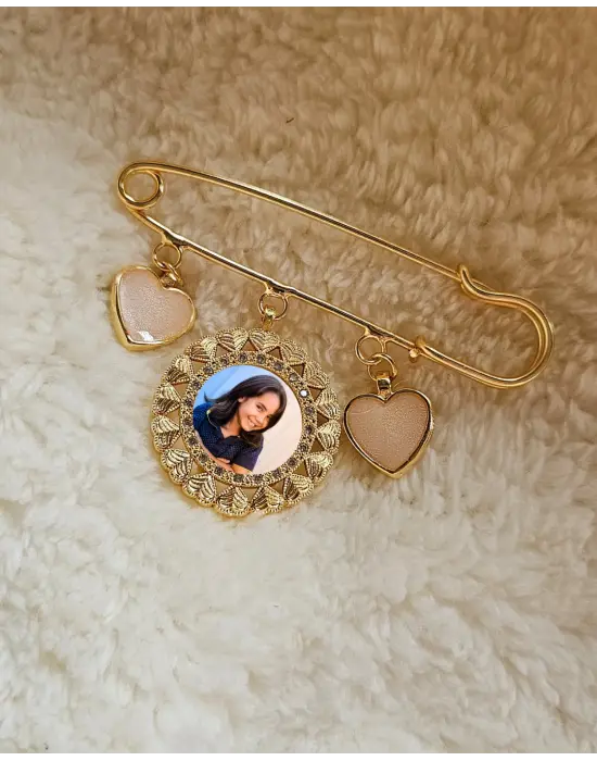 Anı İğnesi Kalp Detaylı