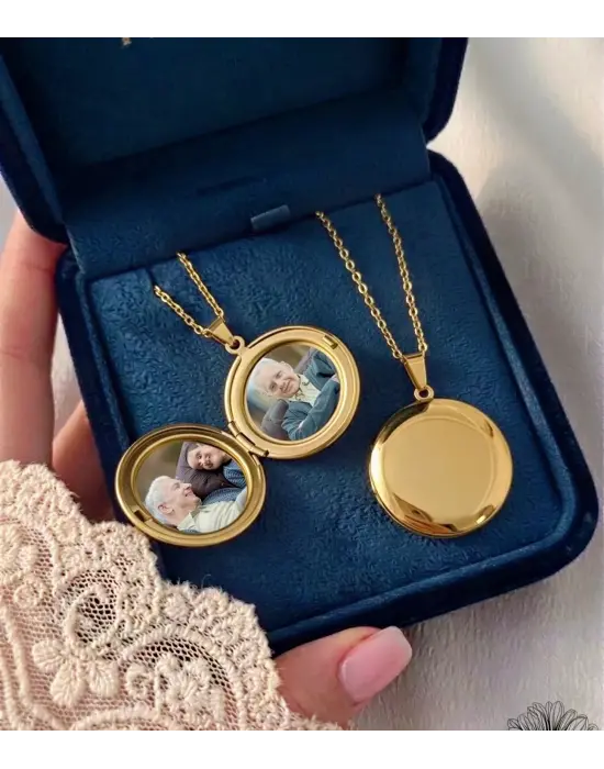 Anı Kolyesi Kapaklı Çelik kolye