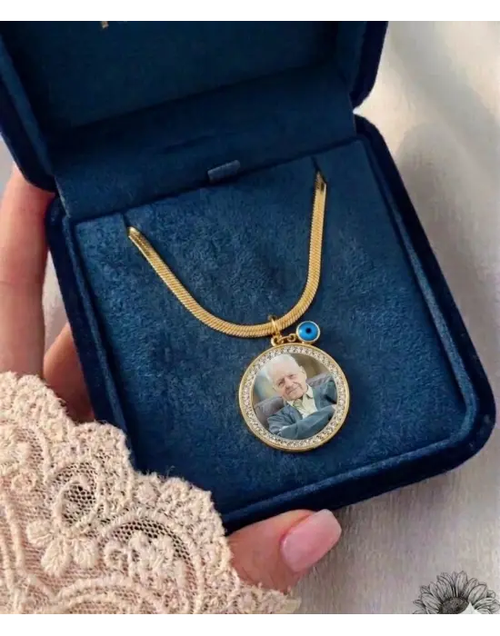 Anı Kolyesi italyan taşlı Model