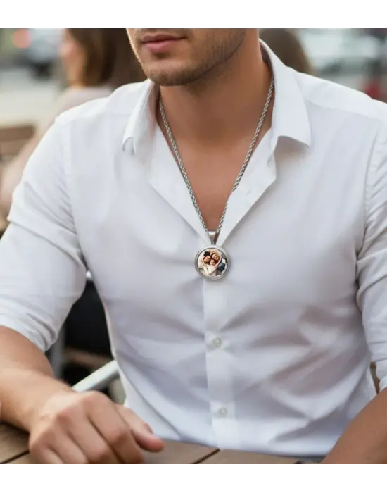 Burgu Zincir Anı Kolyesi Erkek