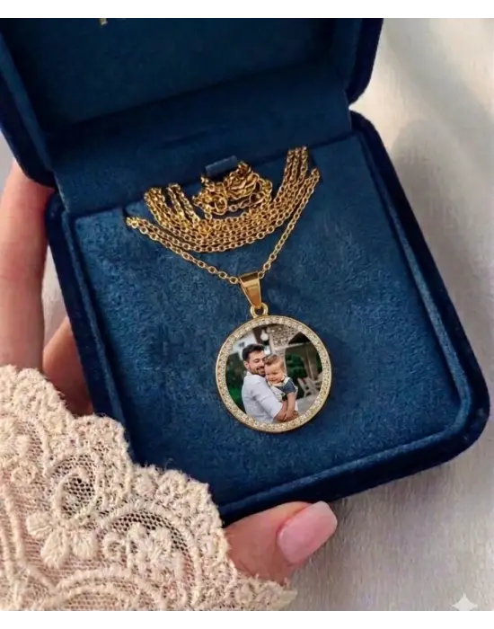 Taşlı Anı Kolyesi