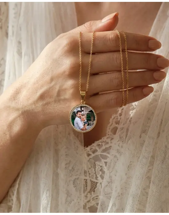 Taşlı Anı Kolyesi