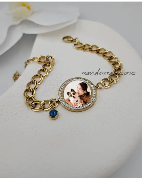 Fotoğraflı Bileklik Samanyolu Zincir