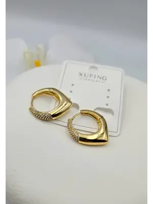 14K Xuping Çelik küpe