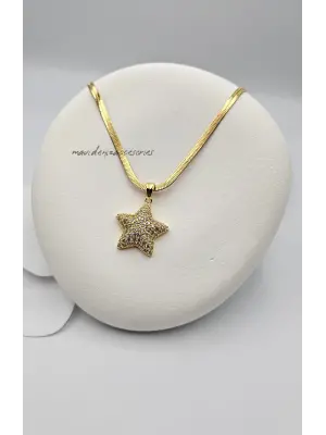 Çelik Yıldız Kolye