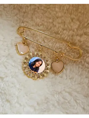 Anı İğnesi Kalp Detaylı