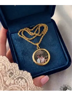 Anı Kolyesi Burgu Zincir