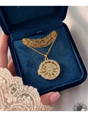 Yıldız Kapaklı Anı Kolyesi Fotoğraflı