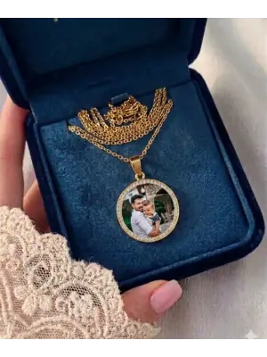 Taşlı Anı Kolyesi