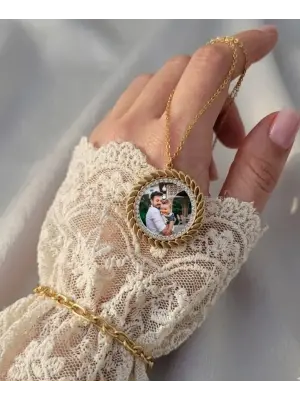 Anı Kolyesi Taş Detaylı