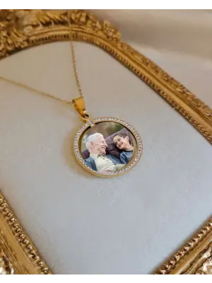 Taşlı Anı Kolyesi