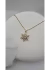 Kar tanesi çelik kolye