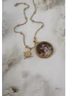 Çift Fotoğraflı Anı Kolyesi Dorika Zincir