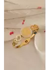 Çeyrek detaylı kelepçe bileklik