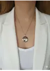 Gümüş Renk Kapaklı çelik kolye çift fotoğraflı
