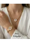 Anı kolyesi seti hasır model detaylı
