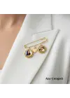 Anı İğnesi Çift Fotoğraflı