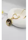 Çift Fotoğraflı Anı Kolyesi İtalyan Zincir Gold