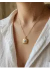 Kapaklı Anı Kolyesi Kare Model Nazar Model