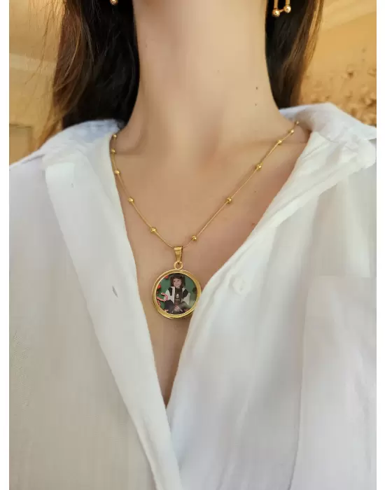 Dorika Zincir Anı Kolyesi