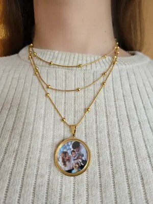 Anı Kolyesi Dorika Zincir 3lü