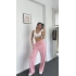 ‘Eno’ Modal Kumaş Basic Eşofman Pembe