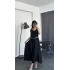 Leila Askılı Salaş Elbise Siyah