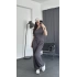 Osso Tek Omuz Örme Takım Füme