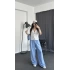 Xelly Bağlama Detay Yelek Beyaz