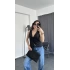 Xelly Bağlama Detay Yelek Siyah