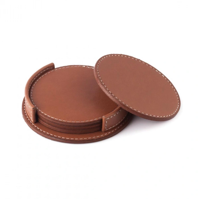 Baylar Bardak Altlığı Deri 4 lü