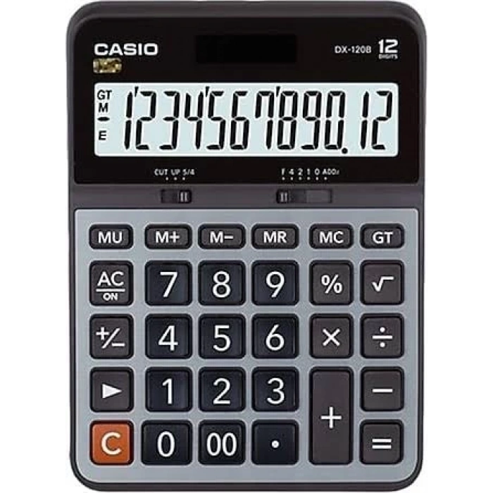 CASIO HESAP MAKİNESİ MASAÜSTÜ DX-120B 12 HANE