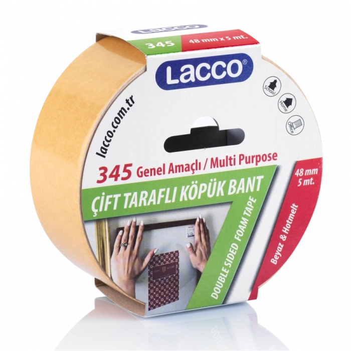 Çift Taraflı Köpük Bant - 48 mm* 5 mt.