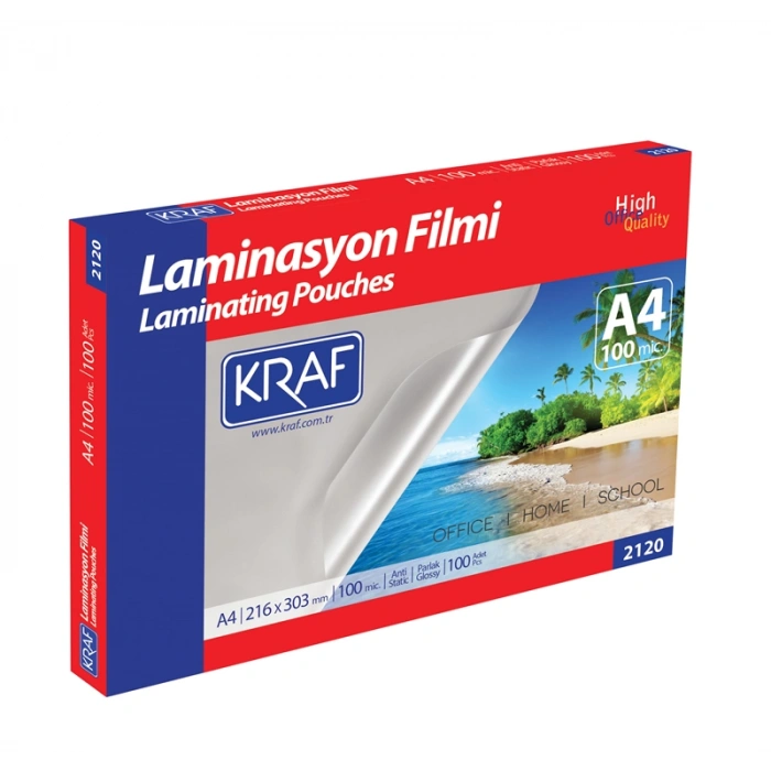 Kraf Laminasyon Filmi A4 Parlak 100 mic