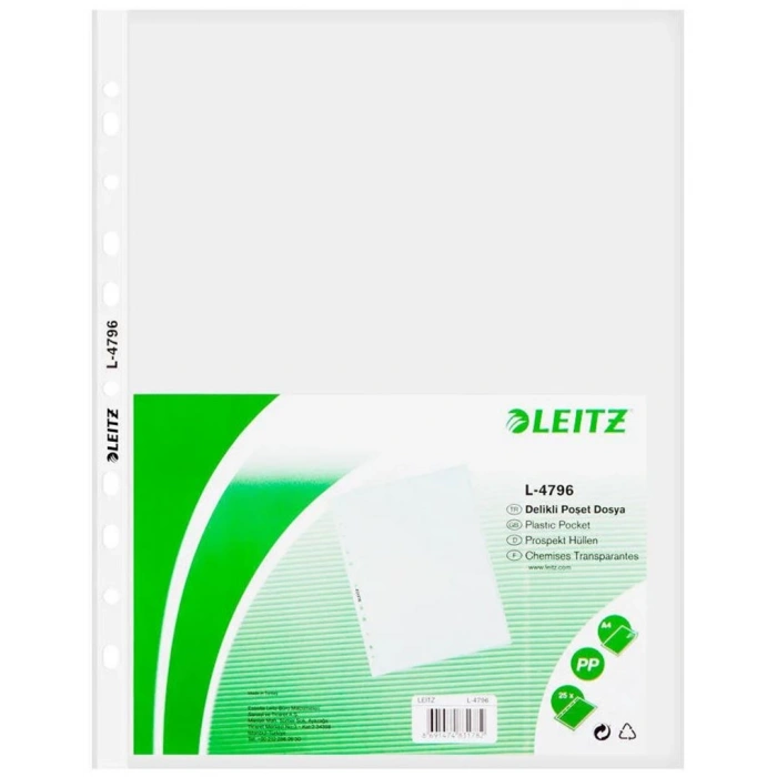 Leitz Poşet Dosya - A4 - 100 lü